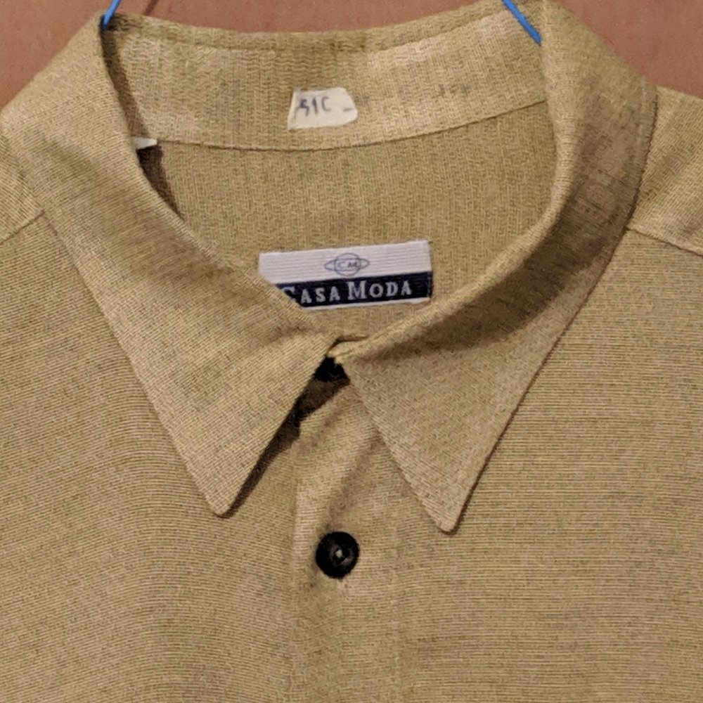 Vintage Men's Casa Moda Shirt Short Sleeve Size 2X